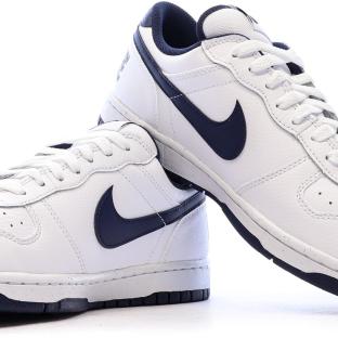 Baskets Blanches/Marines Homme Nike Big Nike Low vue 0