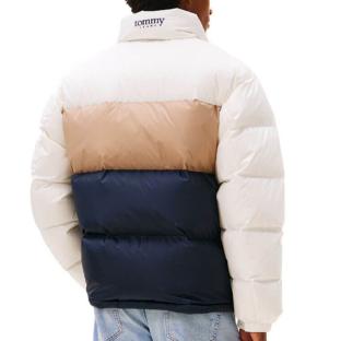 Tommy Hilfiger Alaska Men's White/Beige/Navy Down Jacket Photo of the Espace des Marques %store% store - view of %key%