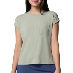 Camiseta verde para mujer Columbia Boundless Trek ver 0