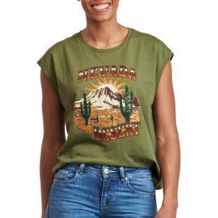 T-Shirt Vert Femme Freeman Porter Tarik Nevada vue 0