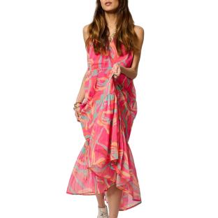 Langes Kleid Rosa Frau Kaporal Vadez Ansicht 0