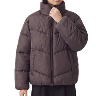 Chaqueta acolchada marrón para niña Name it Forty ver 0