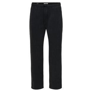Pantalon fluide Velours Noir Homme Only & Sons Fade vue 0