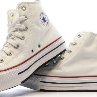 Weiße Sneakers mit Plattform für Frauen Converse All Star High Ansicht 0