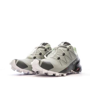 Zapatillas de senderismo grises para mujer Salomon Speedcross ver 0