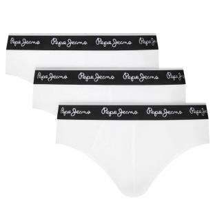 x3 White/Black Men's Pepe Jeans Briefs PMU Photo of the Espace des Marques %store% store - view of %key%