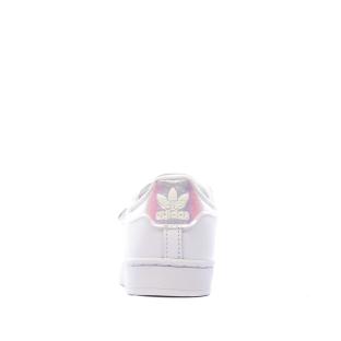 Baskets Blanches Fille Adidas Superstar Cf C vue 0