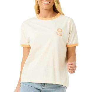 T-Shirt Écru Femme Rip Curl Carlos Ringer vue 0