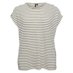 Beiges/schwarzes Damen-T-Shirt von Vero Moda, Modell Cholli Ansicht 0