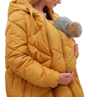 Doudoune de Grossesse et de Portage Jaune Femme Mamalicious Charlot vue 0