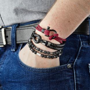 Bracelet Noir Geographical Norway 315011 vue 0