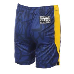 Short de Basketball Bleu/Jaune Garçon NBA Golden State Warrior vue 0