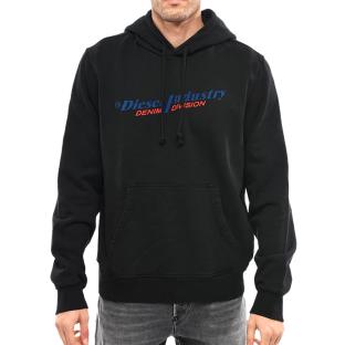 Sweat Noir/Rouge Homme Diesel Felpa vue 0