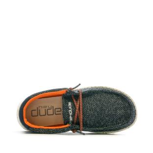 Hey Dude Wally Youth Navy Boy's Shoes Photo of the Espace des Marques %store% store - view of %key%