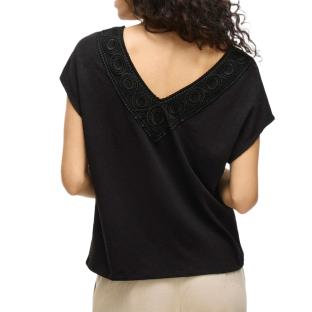 T-Shirt Noir Femme Vila Visyma vue 0