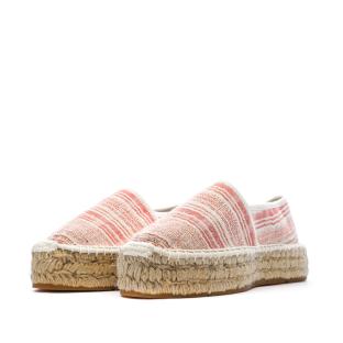 Women’s White/Red Espadrilles – Pare Gabia Aduna Photo of the Espace des Marques %store% store - view of %key%
