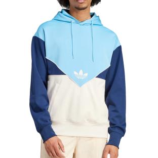 Adidas Poly Herren Kapuzensweatshirt Blau/Beige Ansicht 0
