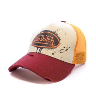 Casquette Beige/Bordeaux Adulte Von Dutch TAG vue 0