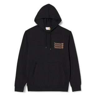 Kapuzenpullover Schwarz Herren Timberland Hoodie 2 Tier 3 Ansicht 0