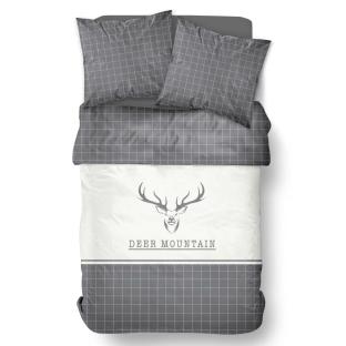 Bettwäsche-Set aus Baumwolle mit Karomuster MOUNTAIN Today 57fils Deer Ansicht 0