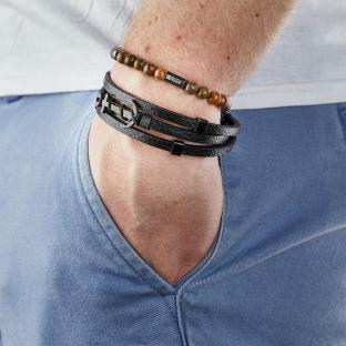 Bracelet Noir Geographical Norway 315001 vue 0