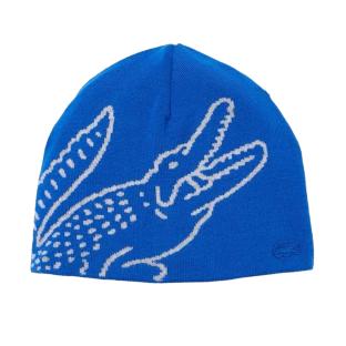 Bonnet Bleu/Blanc Homme Lacoste Broderie vue 0
