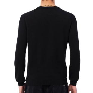 Pull Col V Noir Homme Lacoste AH1951 vue 0