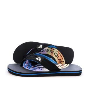 Tongs Noires/Bleu Homme Quiksilver Molokai vue 0
