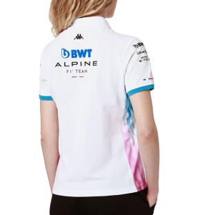 Polo Blanc/Turquoise Femme Kappa Adrew vue 0