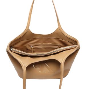 Sac à Main Camel Femme Calvin Klein Jeans Bold Ck Shopper vue 0