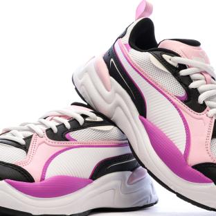 Baskets Blanches/Noires/Roses Femme Puma X-ray 4 vue 0