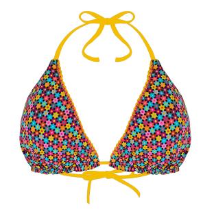Top de bañador con estampado floral y tirantes finos GRAIN DE SABLE, reversible ver 0
