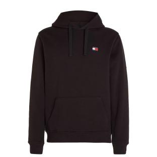 Schwarzes Herren-Sweatshirt von Tommy Hilfiger mit Emblem DM0DM Ansicht 0