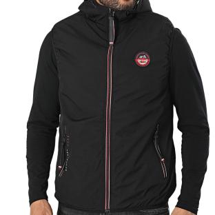 Genuine Geographical Norway Abrigo negro sin mangas para hombre ver 0
