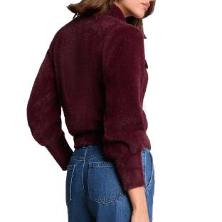 Gilet Zippé Prune Femme Morgan DOMI vue 0
