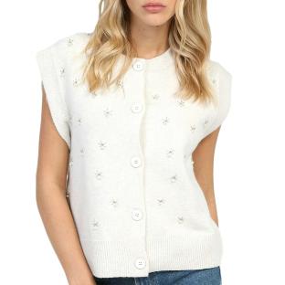 Gilet Ecru Femme An'ge Lucie vue 0