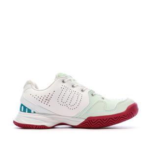 Chaussures de tennis Blanches/Bordeaux Junior Wilson Kaos vue 0