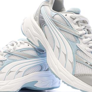 Weiße/hellblaue Puma Morphic Sneaker für Jungen Ansicht 0