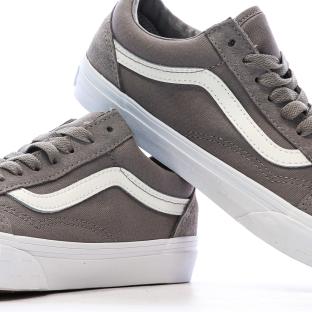 Zapatillas gris mujer Vans Old Skool Check Bumper ver 0