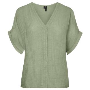 T-Shirt Vert Femme Vero Moda Mathilda vue 0