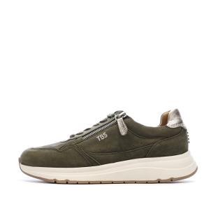 Baskets Kaki Femme TBS BLONZIP vue 0