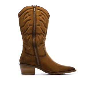 Santiags Hautes Camel Femme Xti 144308-CAM vue 0
