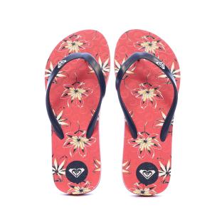 Tongs Rose à fleurs Fille Roxy The Sea Penhat vue 0