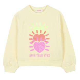 Sweat Jaune Fille Billieblush U20880 Yellow vue 0