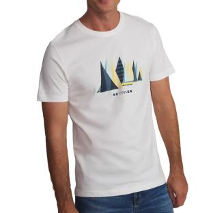 T-Shirt Blanc Homme TBS Boat vue 0