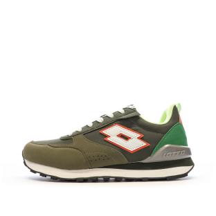 Baskets Kaki/Blanche Homme Lotto Twenty 5 vue 0