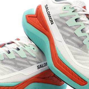 Zapatillas de senderismo blancas/rojas/turquesas para hombre Salomon Bliss 2 ver 0