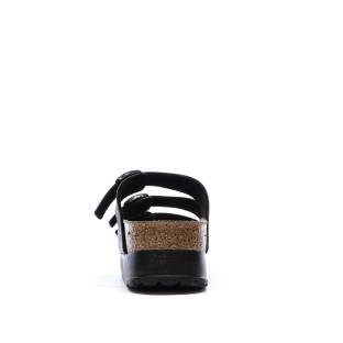 Sandales Noires Femme Birkenstock Arizona Papflex vue 0