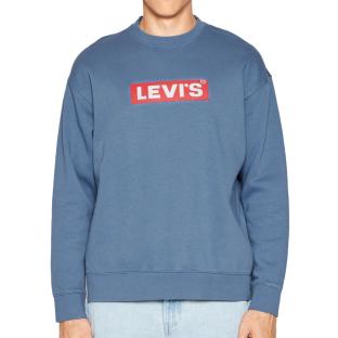 Sweat Marine Homme Levi's Relaxed Graphic Crew vue 0