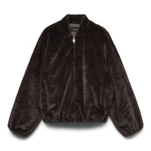 Veste Fausse Fourrure Marron Femme Vero Moda Jaliga vue 0